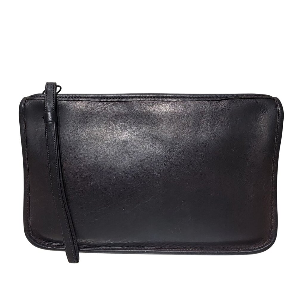 Coach Purse Basic Bag #9455 Vintage 70s New York Tag Dark Brown Leather Bag
